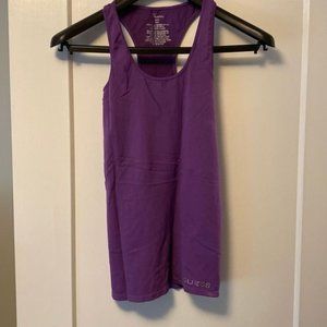 Guess Womens XS X-Small Purple Workout Tank Top Fitness